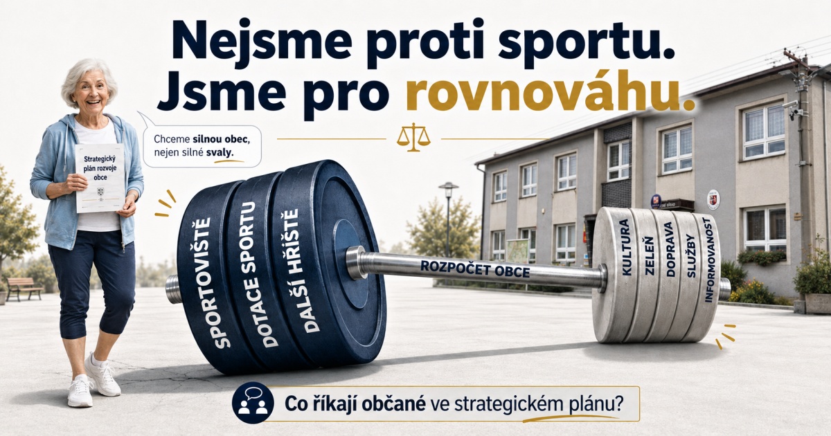 Nejsme proti sportu. Jsme pro rovnováhu.